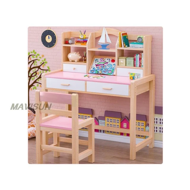 Kids Study Table And Chair Set Space Saving Household Furniture For Small  Apartment Study Homework Desk For Students - Figurines & Miniatures -  AliExpress