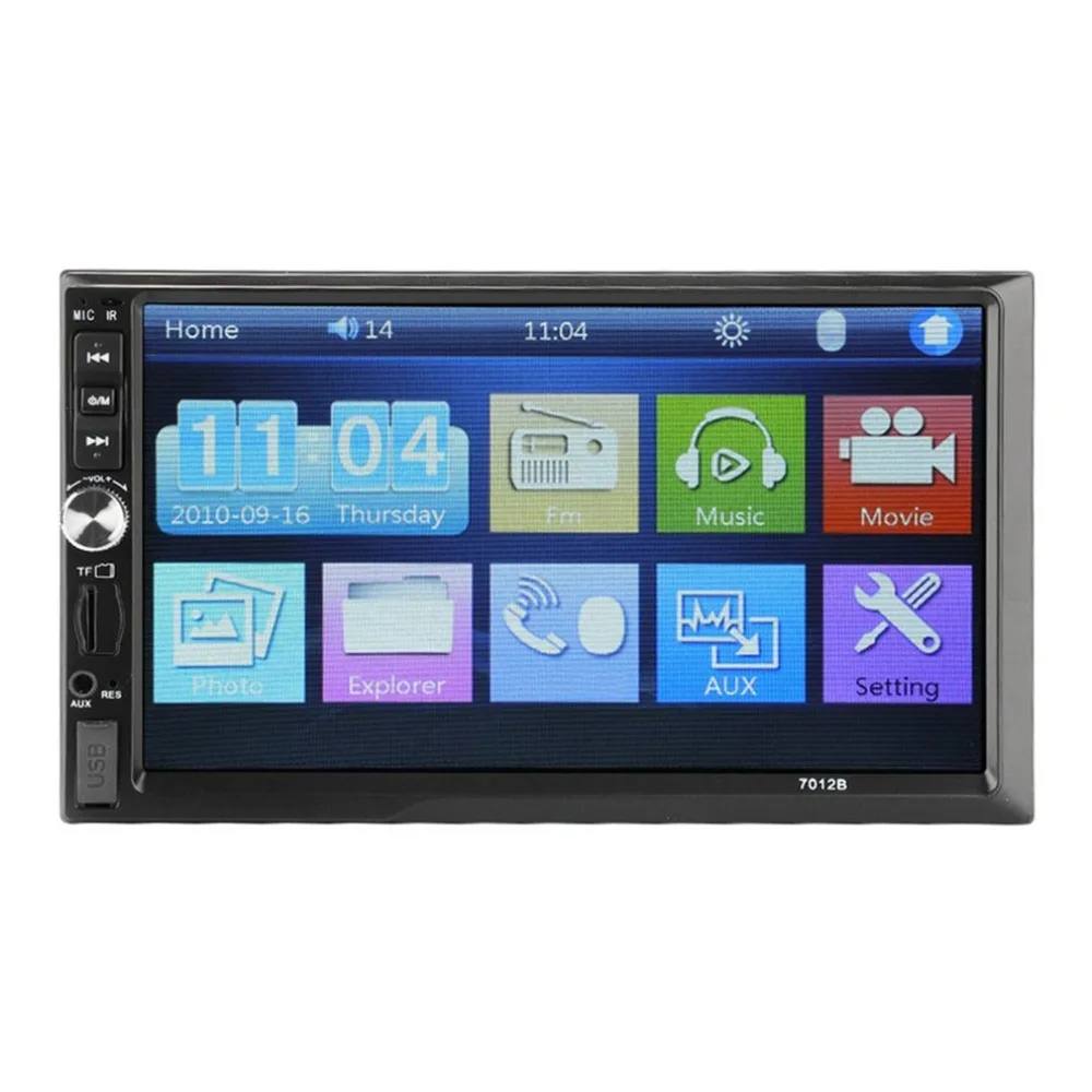 7012B 7" Inch DOUBLE 2DIN Car MP5 Player BT Touch Screen Stereo Radio Multimedia player MP5 Player USB FM