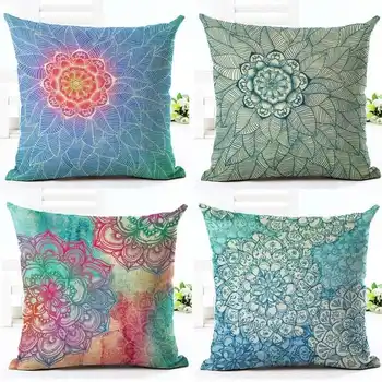 

Vintage Plant Animal Pattern Cotton Linen Pillowcase for Home Office Sofa Seat Decor Textile Throw Printed Square Pillow Cover