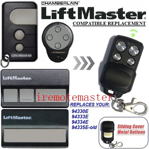 10 шт. liftmaster 94335E 94334E 94333E 84335E 84330E 84333E совместимая замена пульта дистанционного управления, код прокатки 433 МГц