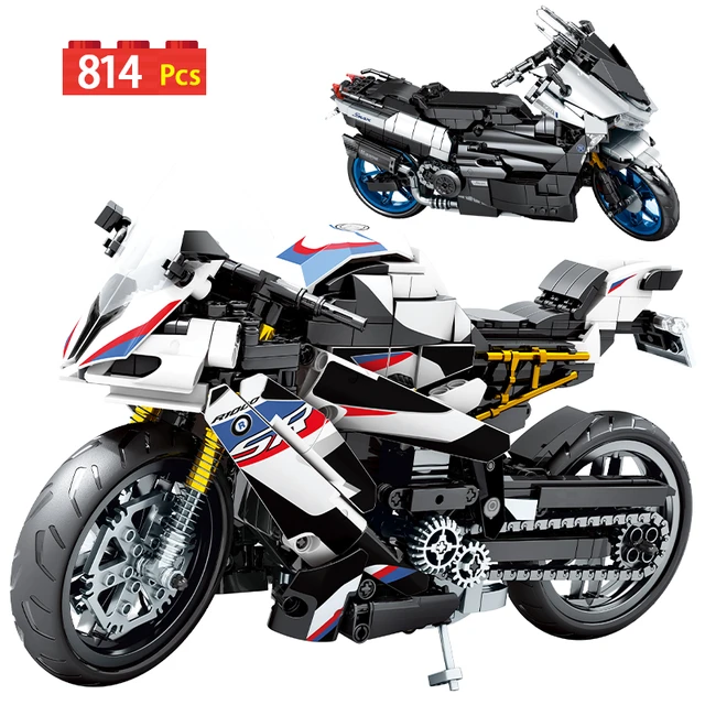 Lego Para Montar Moto De Corrida Brinquedo Colecionador em