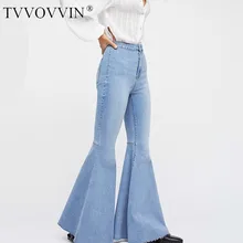 TVVOVVIN новые весенние женские черные обтягивающие брюки со средней талией и пуговицами на молнии уличные расклешенные брюки женские модные брюки AS529