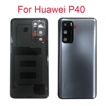 

For Huawei P40 Back Battery Cover Door Housing Glass Back Cover + Camera lens for Huawei P40 Battery cover for Huawei P40