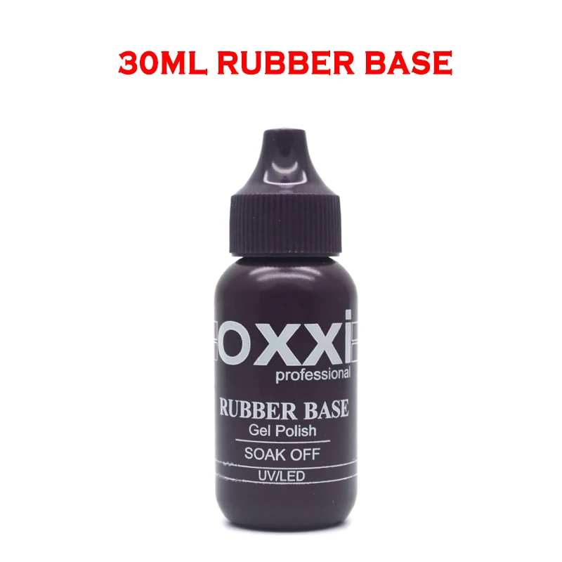 30ml rubber base OXXI лак на резиновой основе для ногтей густой гель лак Полупостоянный УФ гель Праймер для ногтей матовое верхнее покрытие дизайн ногтей гибридные Топы - Цвет: 30ml rubber base
