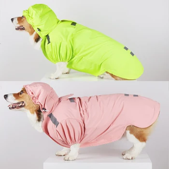 

Welsh Corgi Dog Raincoat Reflective Waterproof Clothing for Dog Rain Jacket Corgi Clothing Outdoor Pet Clothing Dog Outfit Coat