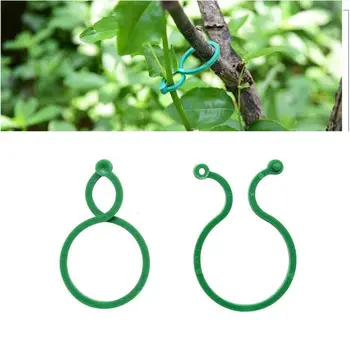 

100pcs Garden Vegetable Plant Support Link Clip Twist Ring Gardening Greenhouse Supply
