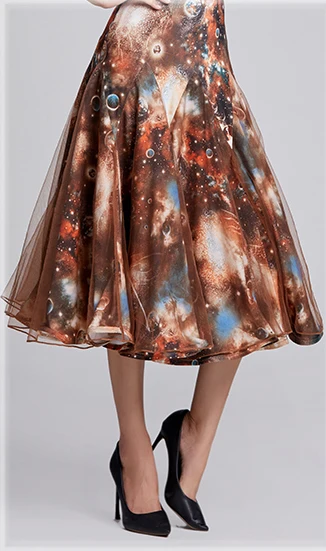 Only Skirt as Photo Современная Одежда для танцев, женская новая большая юбка, бальная, национальный стандарт, вальс, джаз, танцы, сценическая, тренировочная одежда - Цвет: Only Skirt as Photo