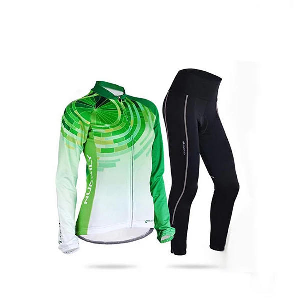Для женщин зимние Термальность флис Велосипеды Джерси Набор Мода велосипед спортивная одежда велосипедная одежда женский костюм maillot комплект MTB - Цвет: jersey and pants