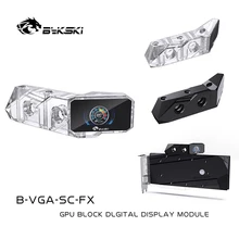 Bykski – thermomètre à eau de refroidissement, écran LCD OLED numérique, B VGA SC FX pièces, module de pont de bloc d'eau pour GPU