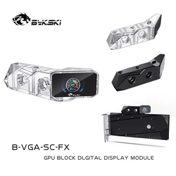 Bykski – thermomètre à eau de refroidissement, écran LCD OLED numérique, B VGA SC FX pièces, module de pont de bloc d'eau pour GPU 