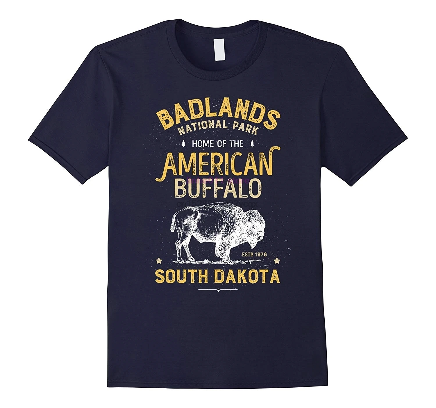 Новая мужская рубашка Badlands National Park Buffalo Bison South Dakota | Мужская одежда