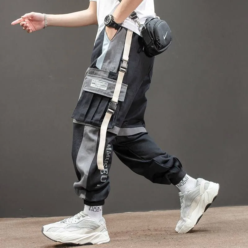 

Cool Multi Pockets Cargo Harem Jogger Pants Men Hip Hop Fashion Casual Track Trousers Streetwear Harajuku Hipster Sweatpants