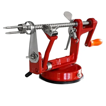 

Three-In-One Multi-Function Hand-Cranked Spiral Apple and Potato Peeler, Fruit Peeler, Peeled and Cored Slices