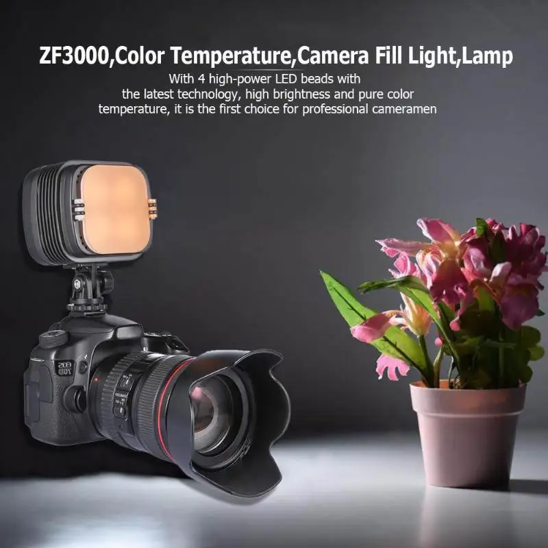 

ZF3000 Color Temperature Lighting LED Video CCTV Camera Fill Light Lamp