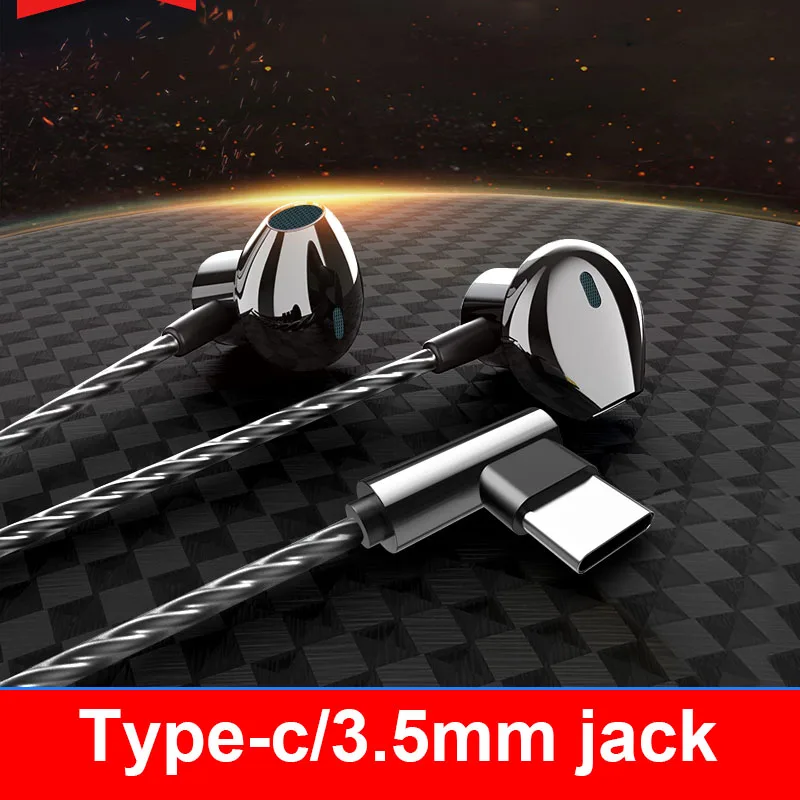 Проводные Игровые наушники 3 5 мм type C гарнитура с микрофоном вкладыши для ПК Xiaomi