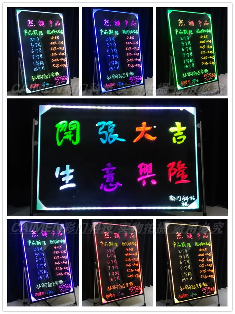 

Shining Sketchpad Menu Vertical Type WordPad Shop Restaurant Propaganda Show Electronic Album Type Board Braced Alloy