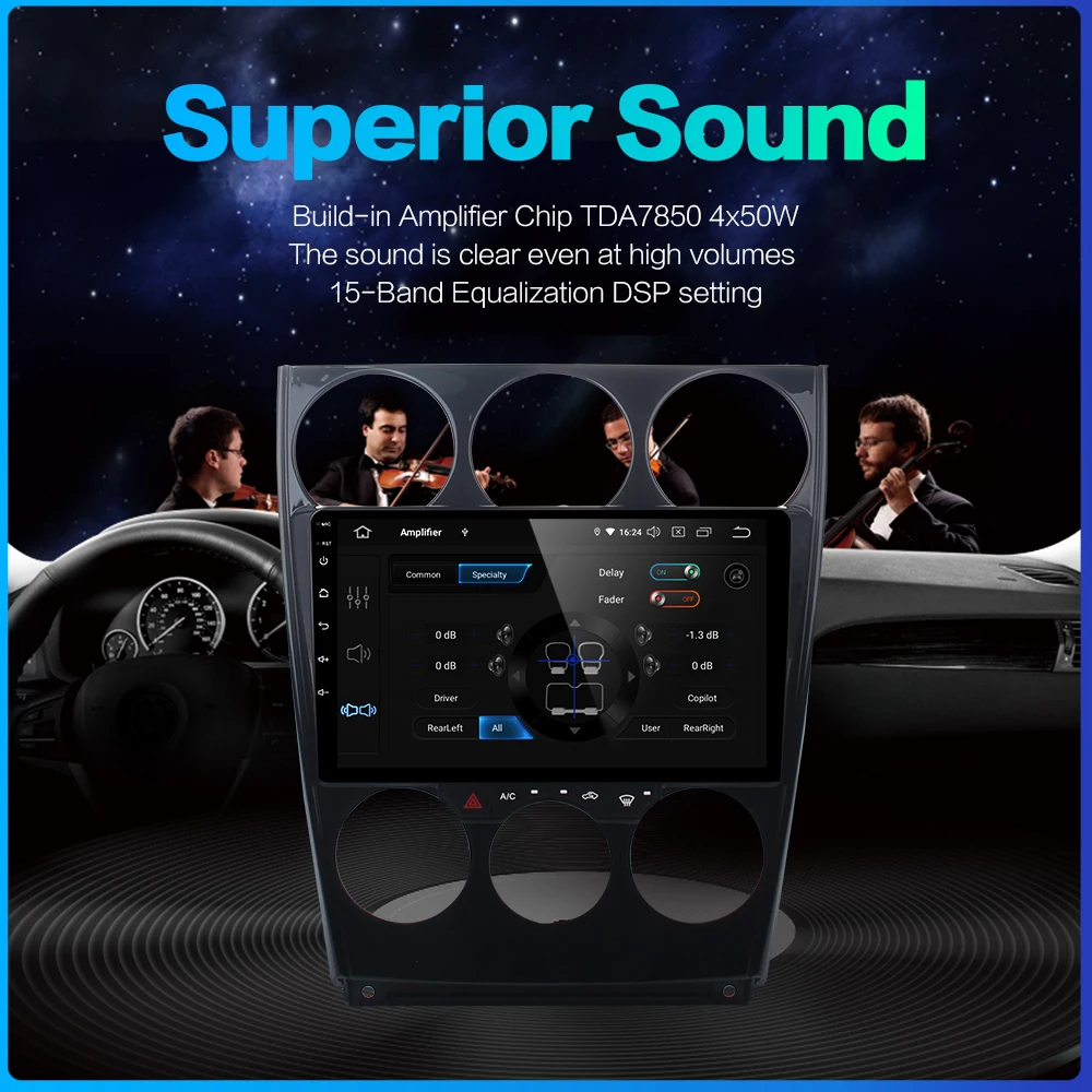 Для Mazda 6 2006 2007 2008 2009 2010 2011 2012 CarPlay " Авто Радио Стерео Android 9,0 навигации DSP HDMI развлечения