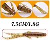 5pcs/Lot Fishing Fishy Smell Shrimp Soft Lures 7.5cm 1.8g Worm Bass Jig Wobblers Crankbaits Easy Shiner Silicone Artificial Bait ► Photo 2/6