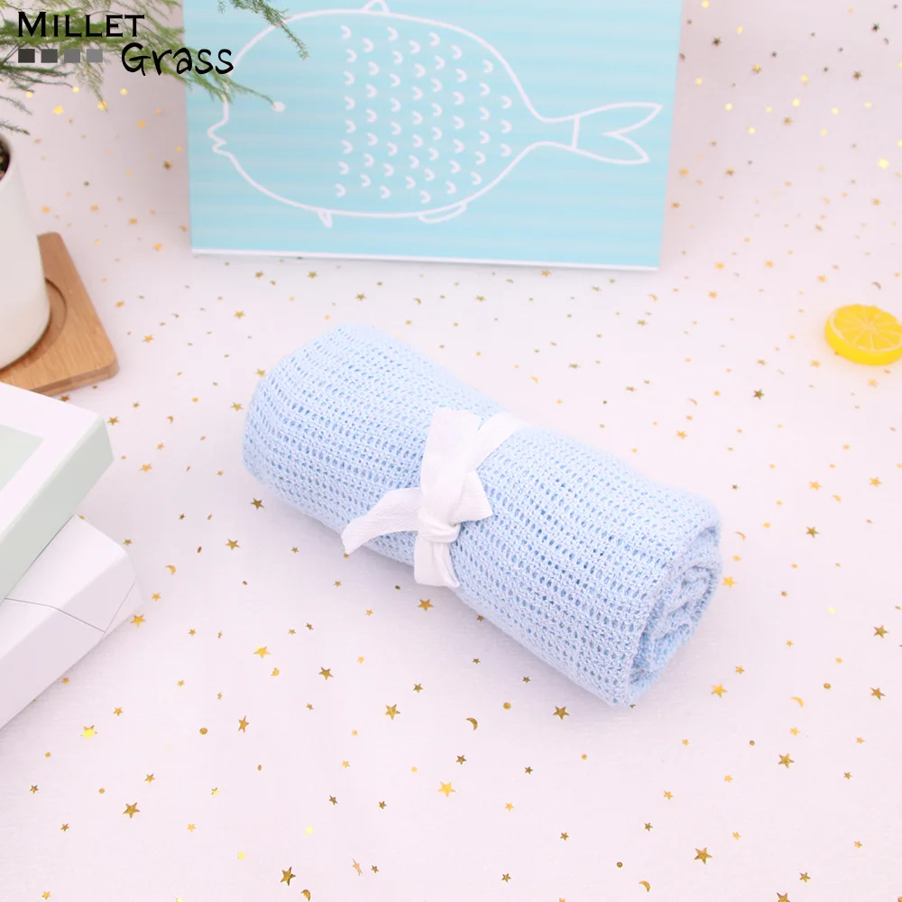Cotton Hole Blanket For Infants And Children Summer Cool Cover Blanket Breathable Soft For Pushchair