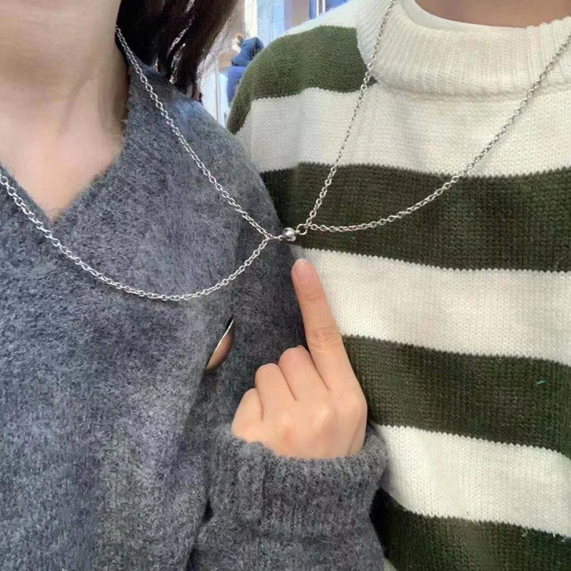 2pcs Couple Pendant Necklace Infinite 