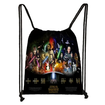 

Custom Star Wars Drawstring Bag Daypack Kids Satchel Casual Backpack Teenager Storage Bag Women Men 32x38cm*18-1031-59