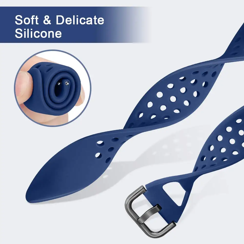 Silicone Sport Watchband - Adjustable Strap