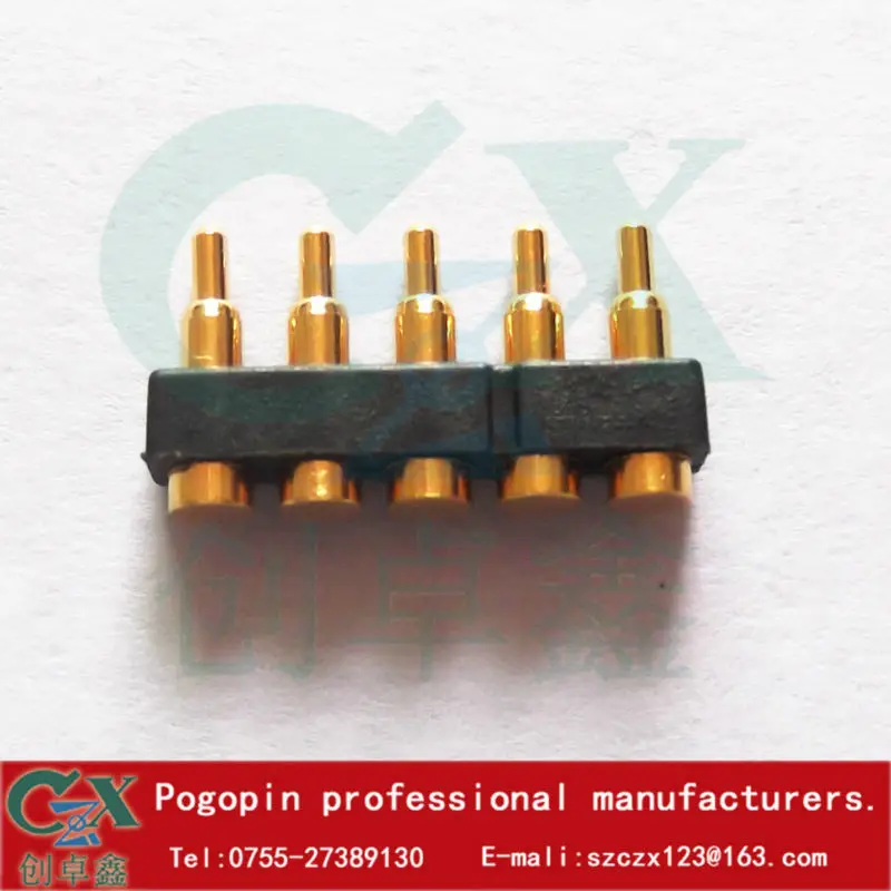 5pin шаг 2,54 мм 1,5*7,0 мм pogo контактный разъем pcb разъем для умных часов