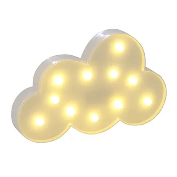 

Kid's Gift Cloud LED Night Light Battery Operated Table Cloud Lamp Room Bedroom Table Wall Decoration Present Toy for Child Baby