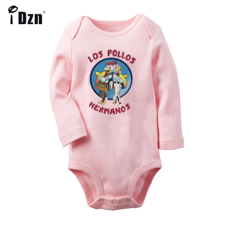 JbBaby003PC Забавный LOS POLLOS HERMANOS Breaking Bad the Chicken Brothers, боди для новорожденных, комбинезон с длинными рукавами для малышей - Цвет: JbBaby003PC