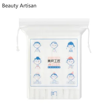

222pcs / bag Childlike illustration Double-sided 3-layer cotton Face cleansing Cleansing Makeup Remover Cleansing cotton
