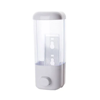 

500ml Powerful Suction Cup Wall-mounted Soap Dispenser Manual Soap Dispenser for Home Hotel 22x8.3x8cm WWO66