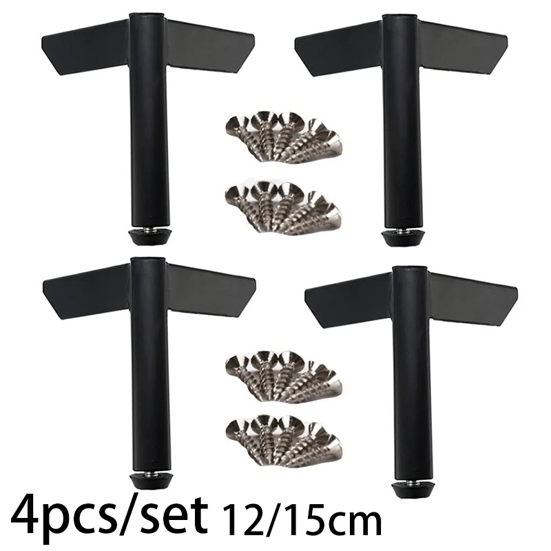 

4pcs Furniture Legs Mounting Screws Easily Installation Prevent Scuffs Couch Sofa Cabinet Bed Supporter Feet