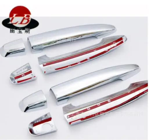 ABS Chrome Door Handle Cover Shake hand+ door bowl 2012- For Toyota CRV Car styling 12 pçs