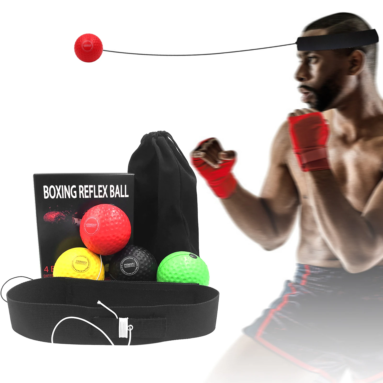 boxing training ball on string