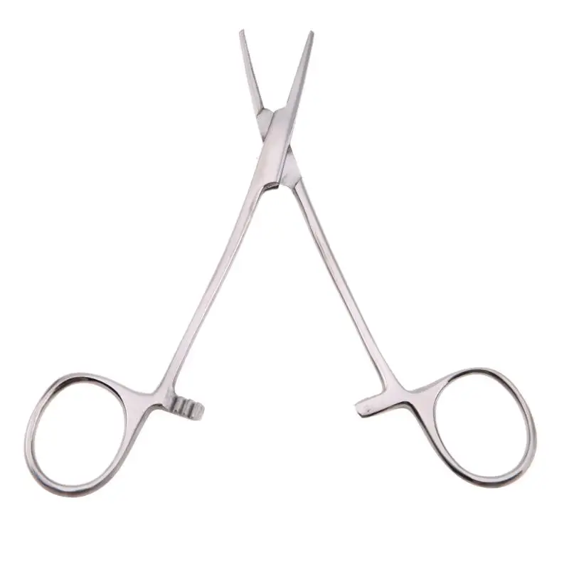 Медицинские зажимы для домашних собак Hemostat из Нержавеющей Стали Изогнутый прямой головкой трещотка медицинские щипцы для домашних животных аксессуары для собак