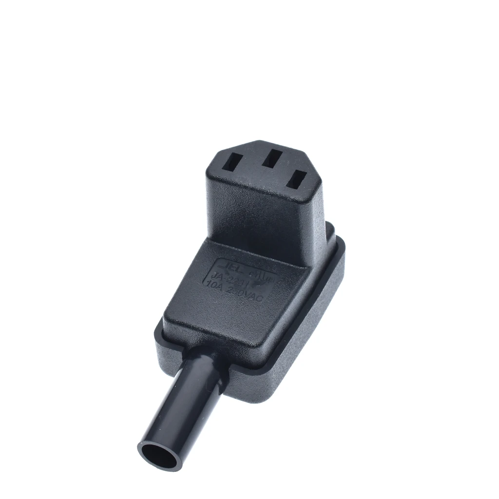 90 градусов Угловой IEC 320 C13 штекер/Гнездо AC 10A 250 В шнур питания Кабельный разъем
