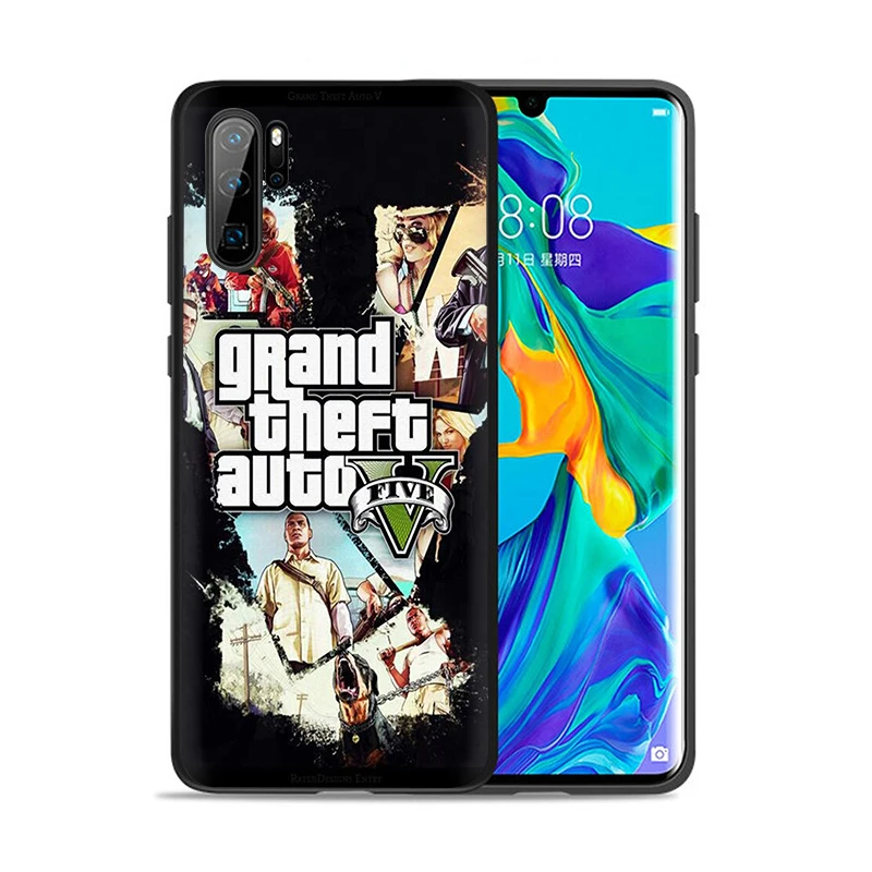 B7 EWAU GTA 5 Grand Theft силиконовый чехол для телефона huawei P8 P9 P10 P20 P30 Pro Lite Mini P Smart Z Plus - Цвет: B7