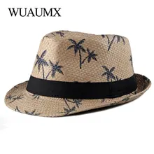 Wuaumx весна лето Родитель Ребенок шляпа соломенная шляпа для мужчин и женщин фетровые шляпы для детей взрослых дышащие джазовые шапки ребенок Панама шляпа