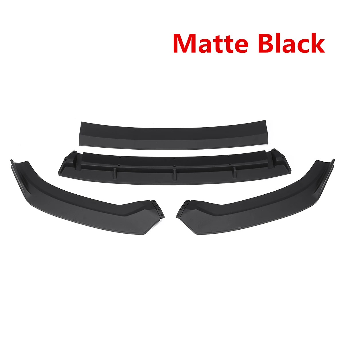 Matte Black 4 шт. A3 S3 передний бампер для губ автомобиля передний бампер сплиттерная губа спойлер, диффузор Защитная крышка для Audi A3 S3 - Цвет: Matte Black