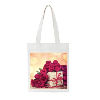 

Hot sale Canvas Women Beach Bag Fashion Color Printing lady Girls Handbags Shoulder Bag Casual Bolsa Shopping Bags