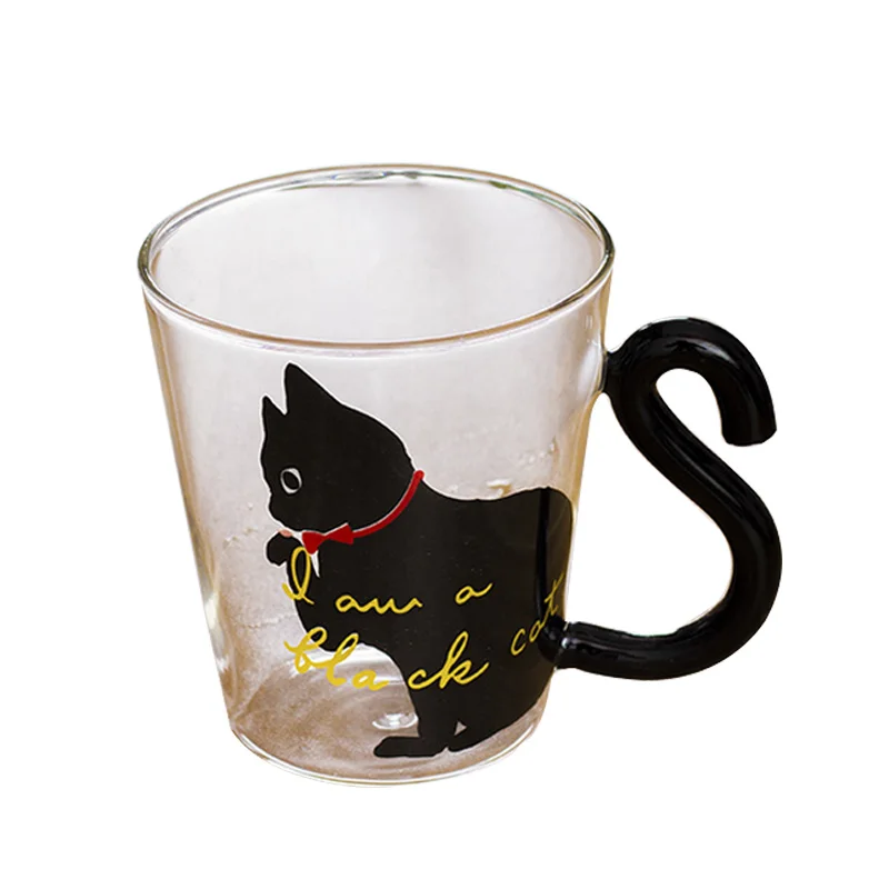 I Drinking Insulation Double Wall Glass Tea Cup Double Coffee Mugs With the Handle Mugs Milk Creative Gift Drinkware - Цвет: I