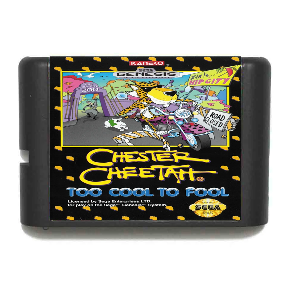 Честер Cheetan 16 бит MD игровая карта для sega Mega Drive для Genesis