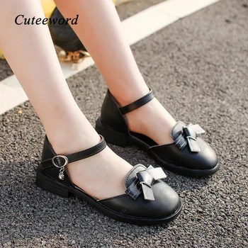 

Children's Sandals 2020 Spring and Summer New Bow Leather Girls Princess Shoes Soft Comfortable Kids Sandals Girls Shoes 26-36
