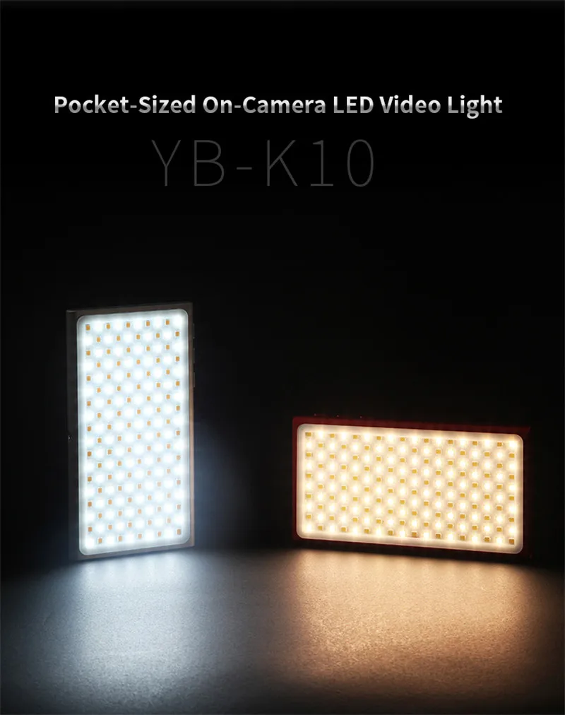 EIRMAI YB-K10 карманный светодиодный светильник для видеокамеры 4040 мАч power Bank лампа для фотографии для Canon Eos m50 Nikon sony DSLR камеры