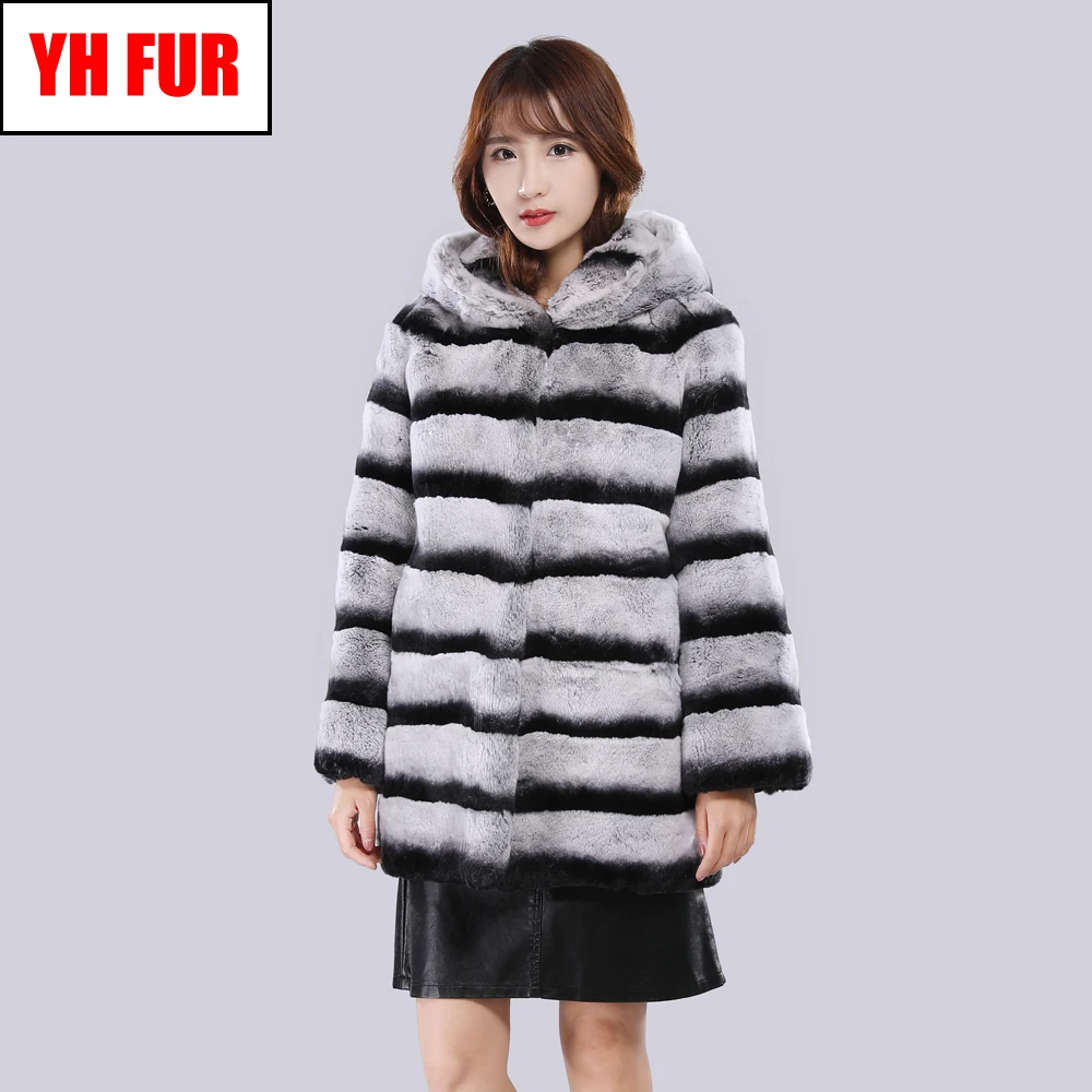 Женская зимняя куртка из натурального меха Рекс 2020 женская шуба кролика рекс с