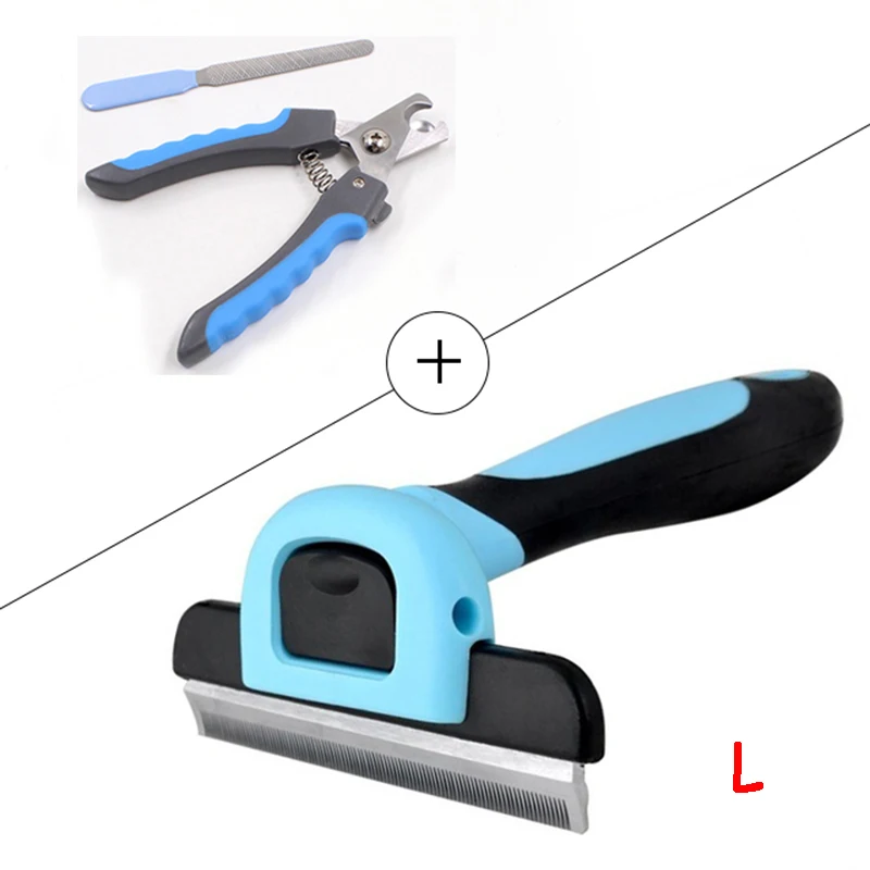 BBCombL nailclippers Новая расческа для ухода за собакой, набор кистей для кошек, кусачки для ногтей из нержавеющей стали, расческа для домашних животных, набор инструментов для ухода за волосами для собак, кошек - Цвет: BBCombL nailclippers