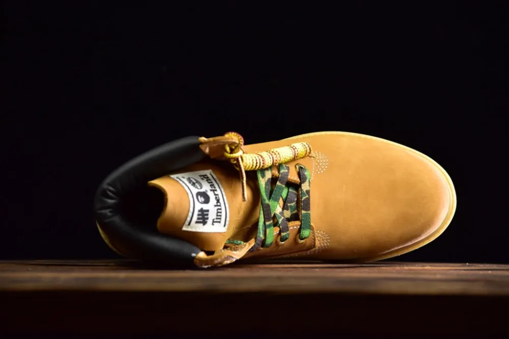 TIMBERLAND оригинальные мужские Премиум водонепроницаемые ботильоны, мужские уличные Прочные ботинки из натуральной коровьей кожи желтого цвета A1R7Y