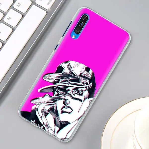 JOJO 39 s странные приключения японский чехол для samsung Galaxy A10s A20e A30 A40 A50 A50s A60 A70 A80 A6 A8 плюс A7 A9 в твердом переплете - Цвет: H07