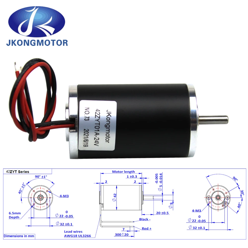jkongmotor 42zyt01a 42zyt01 14w escova dc motor 01
