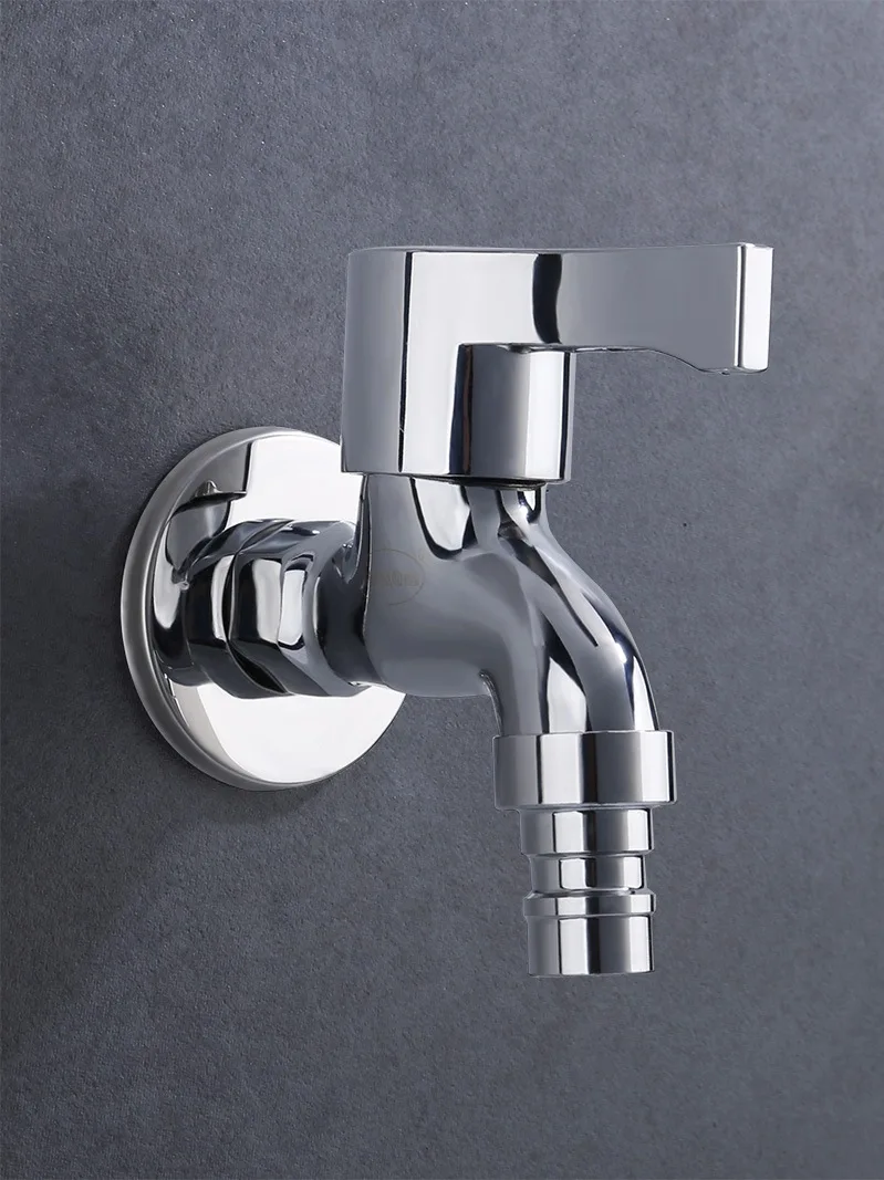 

Copper Washing Machine Tap into Single Cold Lengthen Household Mop Pool Double Headed Dual-Use 4/6 Points Only Two